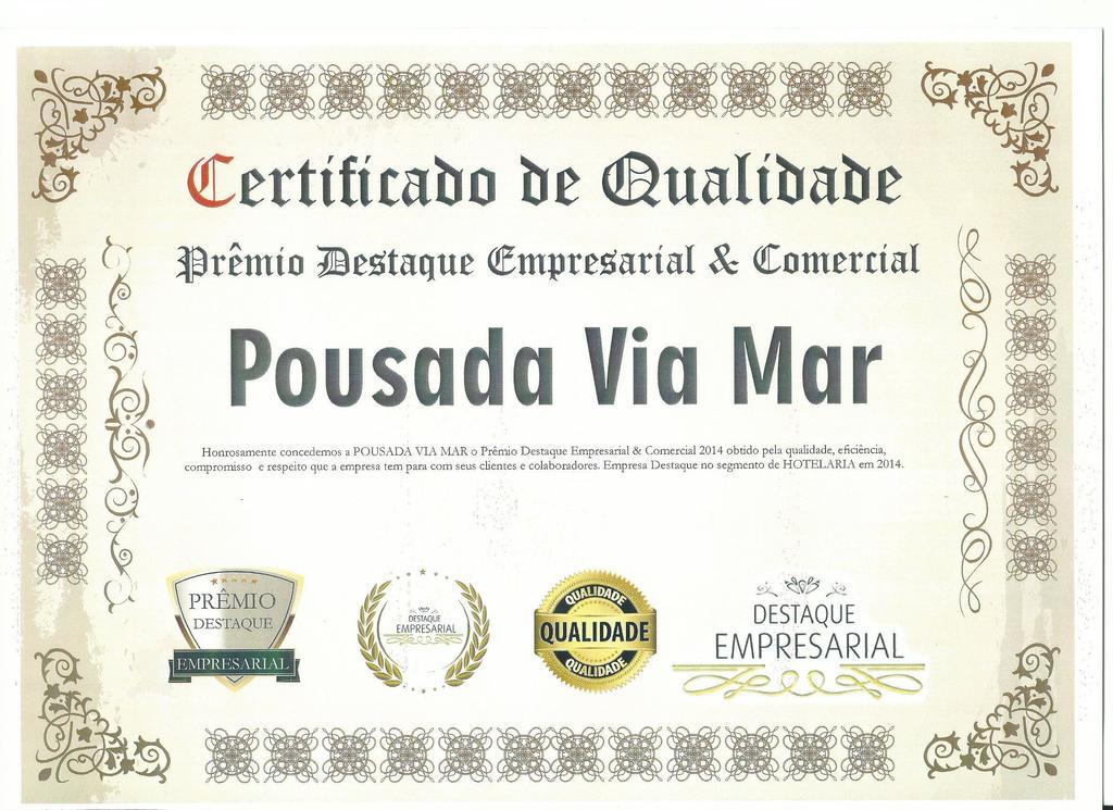 Hotel E Pousada Via Mar Itapocu Kültér fotó